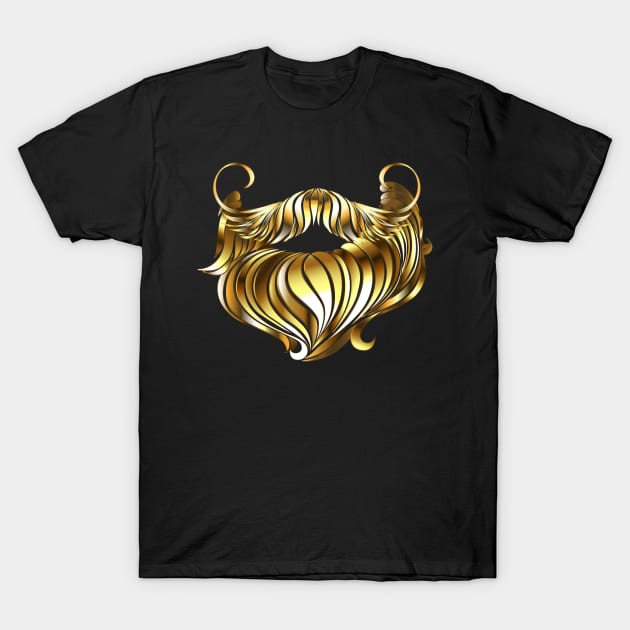 Golden Beard T-Shirt by Blackmoon9